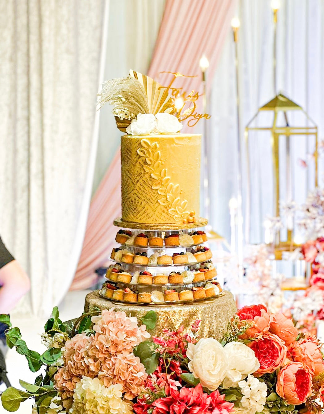 Cake & 4 tier Tartlets Tower
