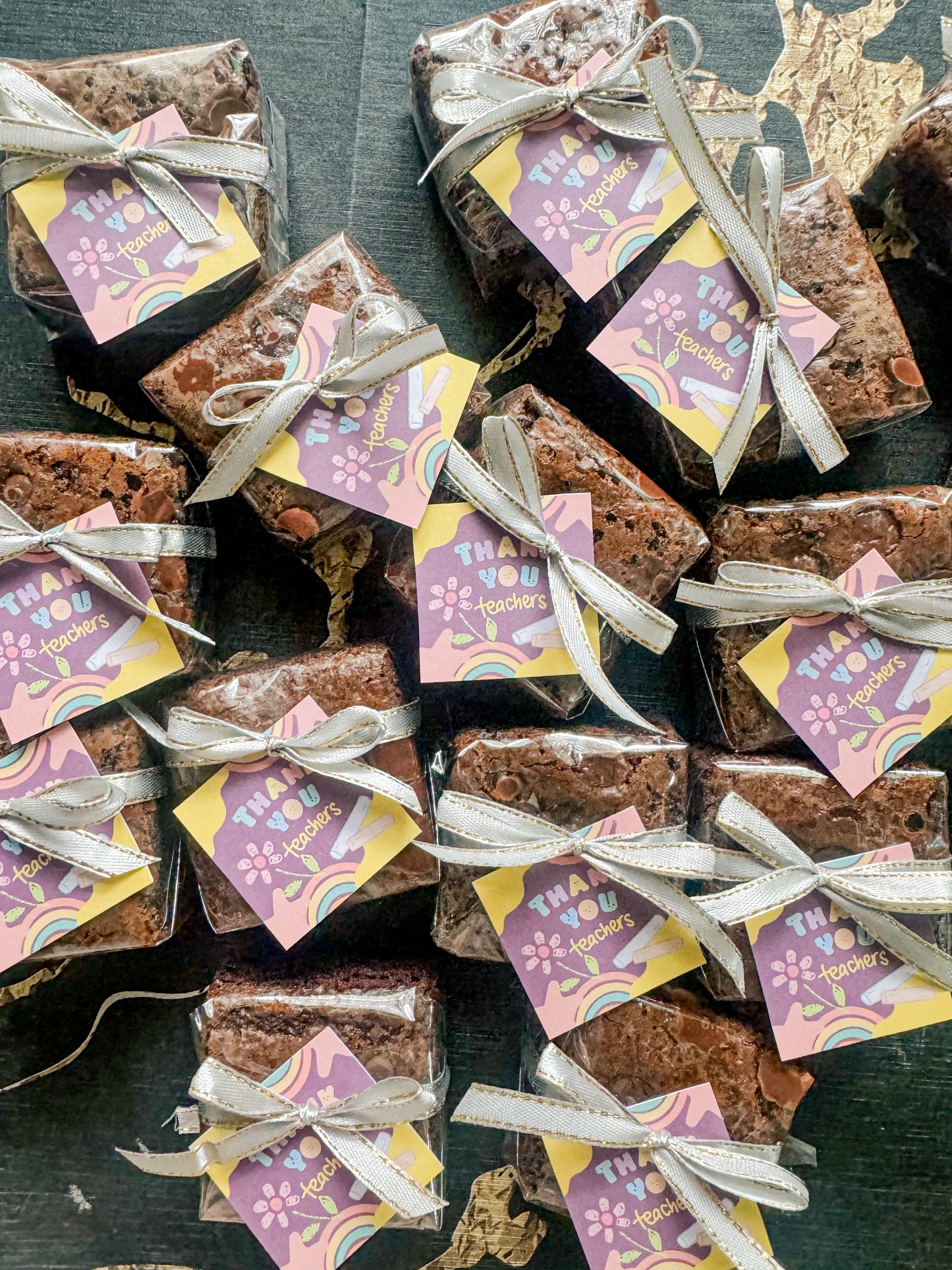Teachers Day Brownie Squares