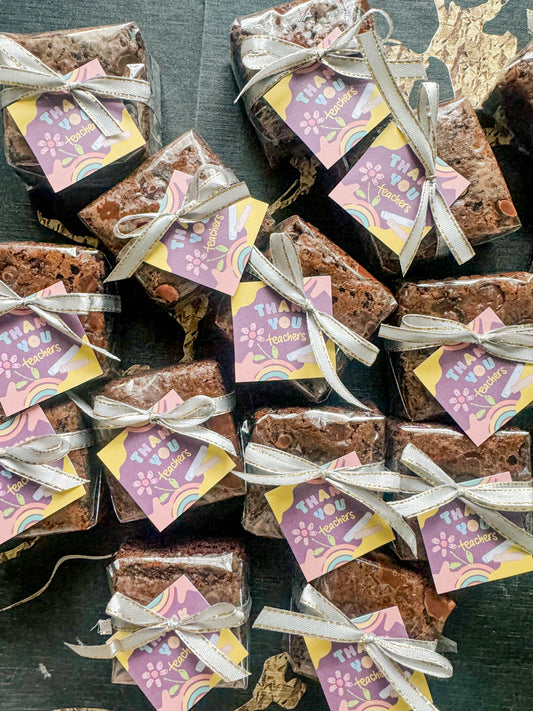 Teachers Day Brownie Squares