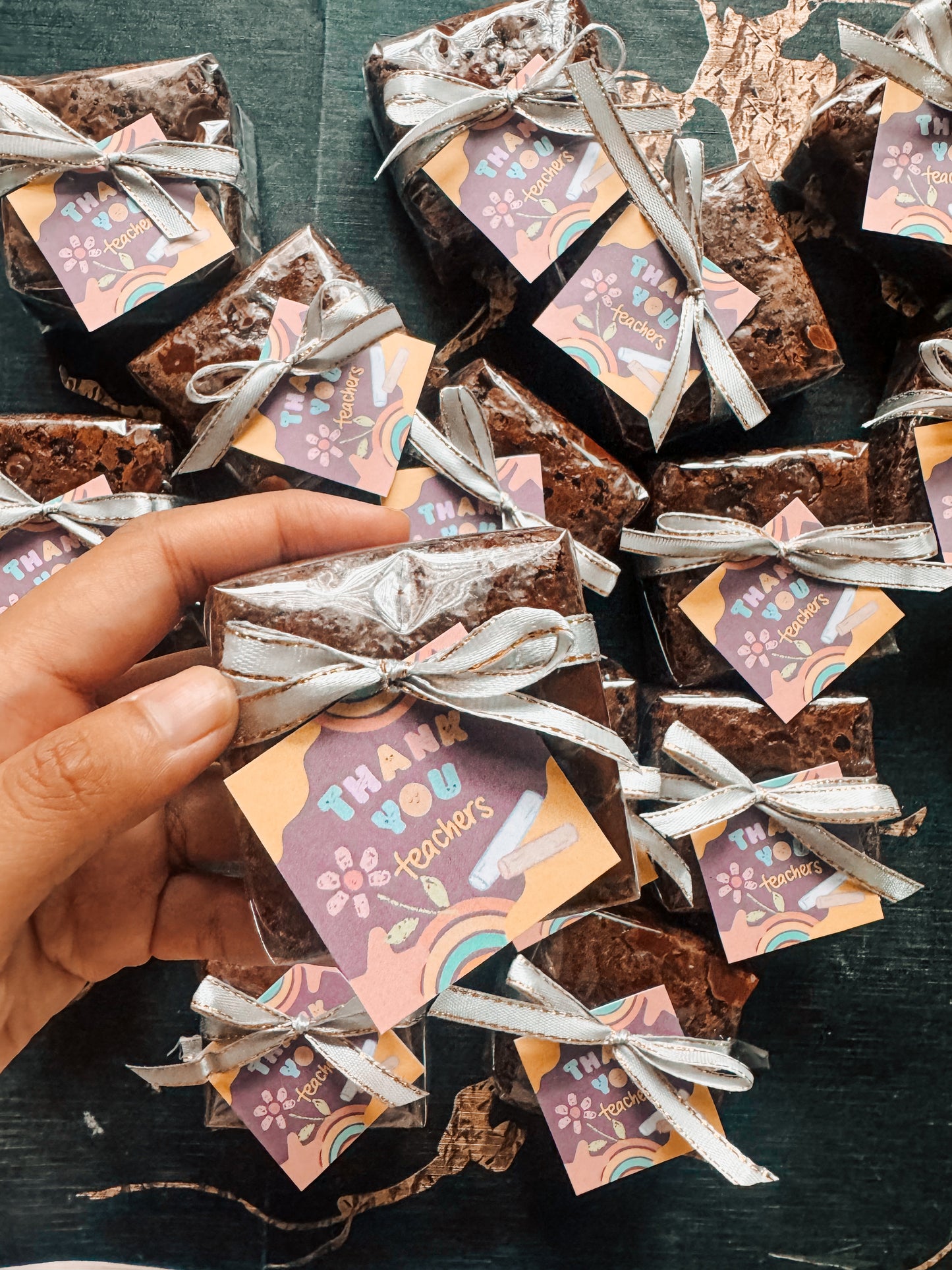 Teachers Day Brownie Squares