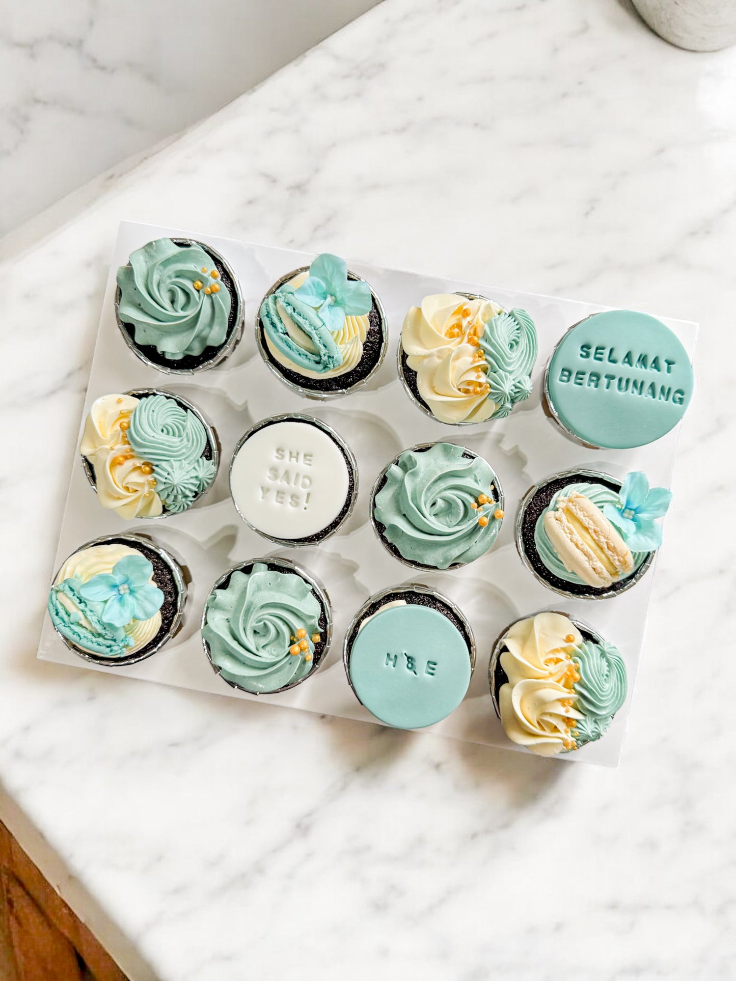 Blush Bride Cupcake Set